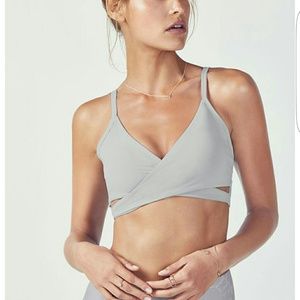 Fabletics-  Tammy Bra - Light Gray - XS